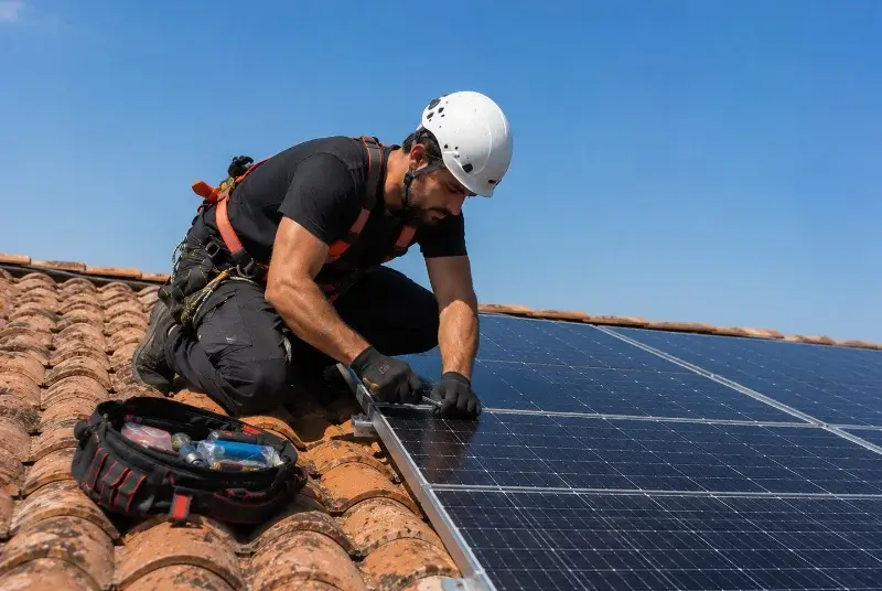 Maintenance et monitoring de panneaux solaires à Steenbecque