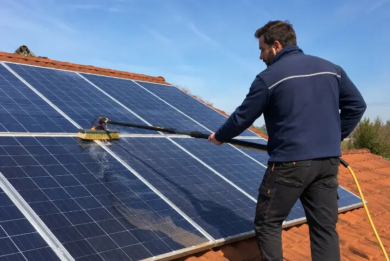 Nettoyage et entretien de panneaux solaires à Steenbecque